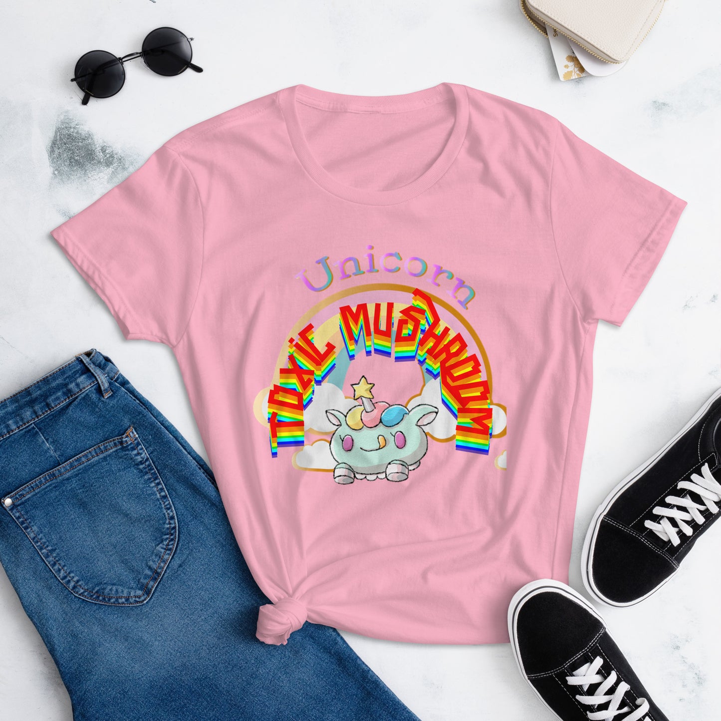 Unicorn Ray Rainbow Toxic Tee