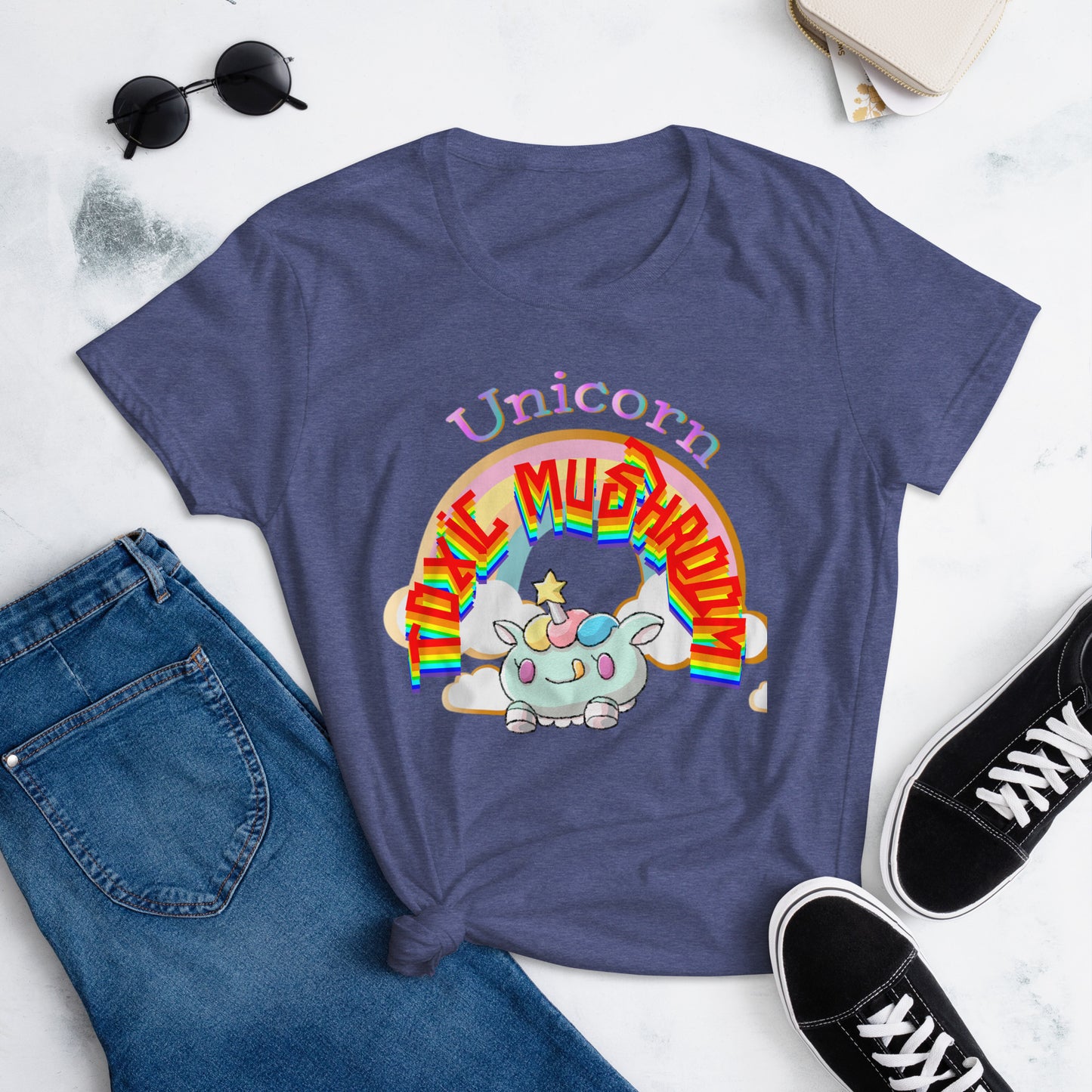 Unicorn Ray Rainbow Toxic Tee